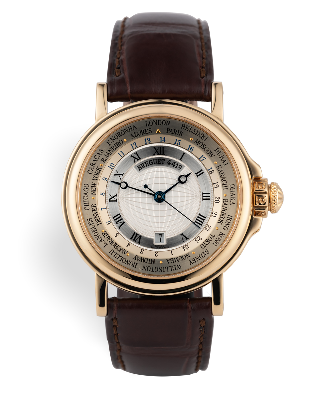 Breguet Marine World Time Watches ref 3700BA Yellow Gold World