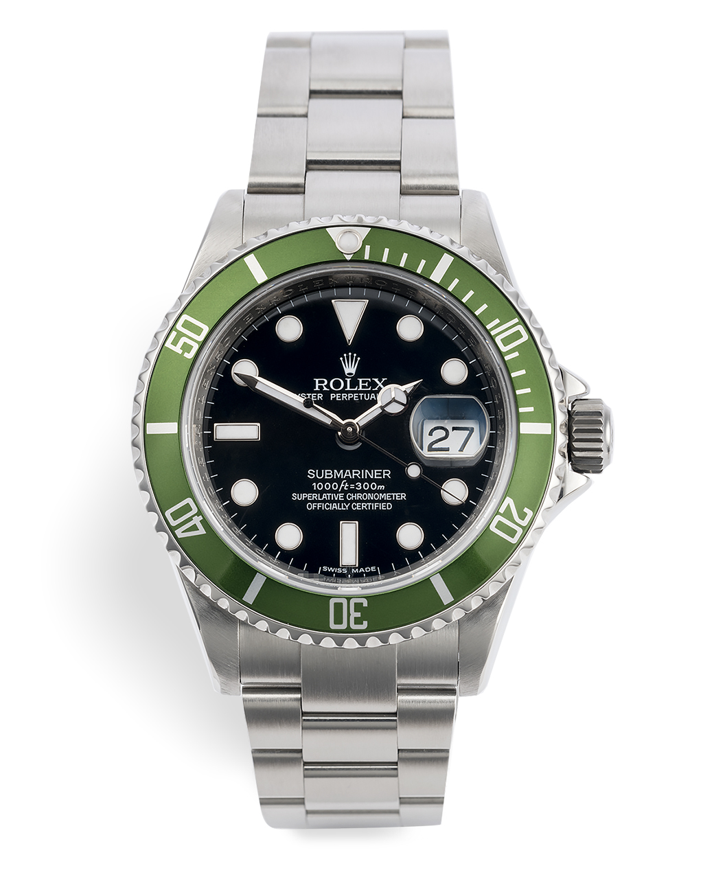 ROLEX Submariner date green bezel 16610LV Z series Japan ROREXOH done –  hannari-shop