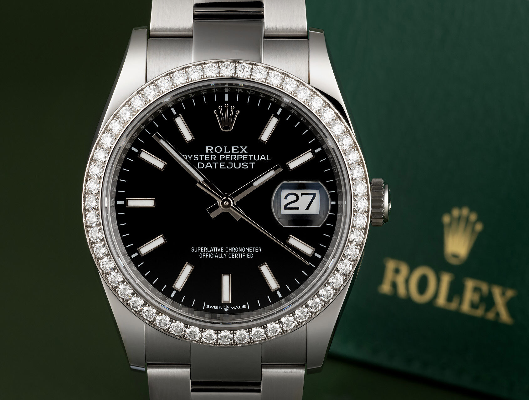 Rolex Datejust 36 Watches | ref 126284RBR | 126284 - Diamond Bezel ...