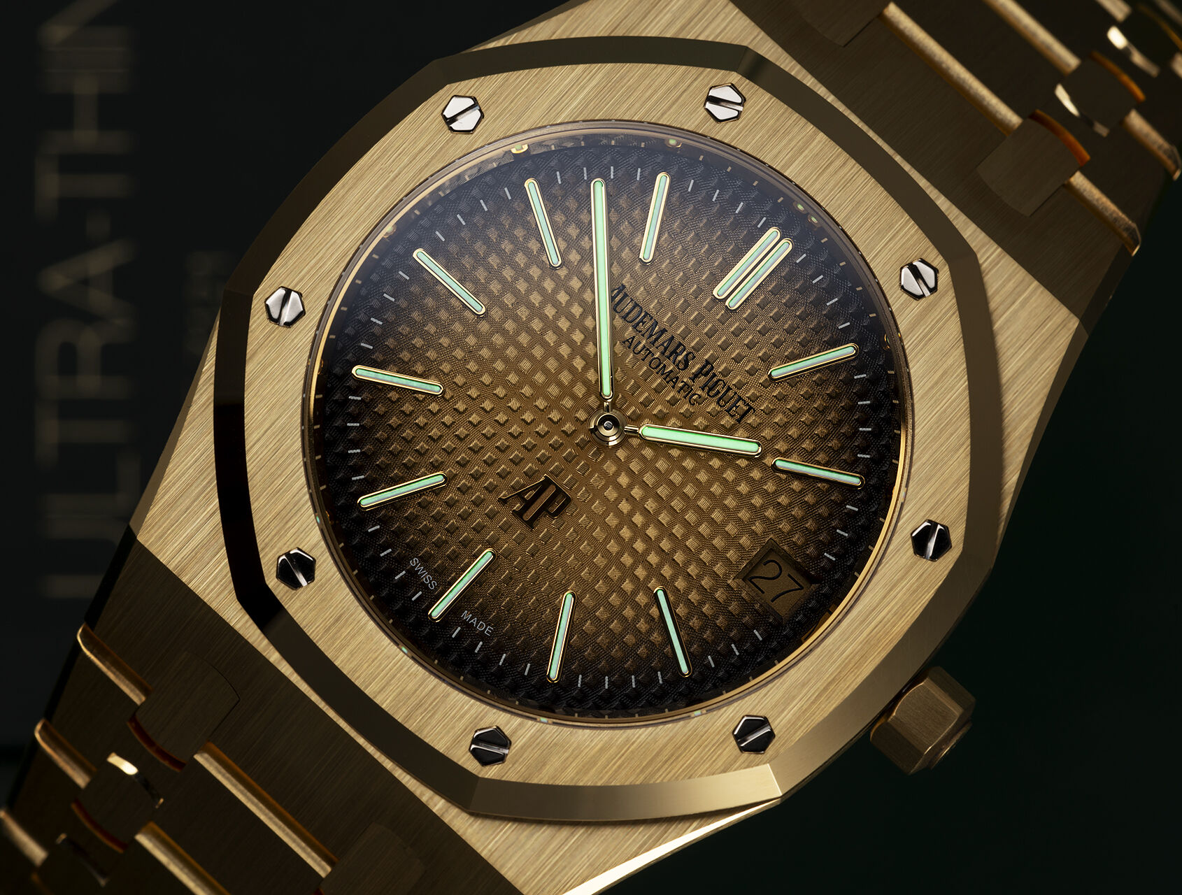 ref 16202BA.OO.1240BA.02 | 16202BA - Smoked Gold Dial  | Audemars Piguet Royal Oak