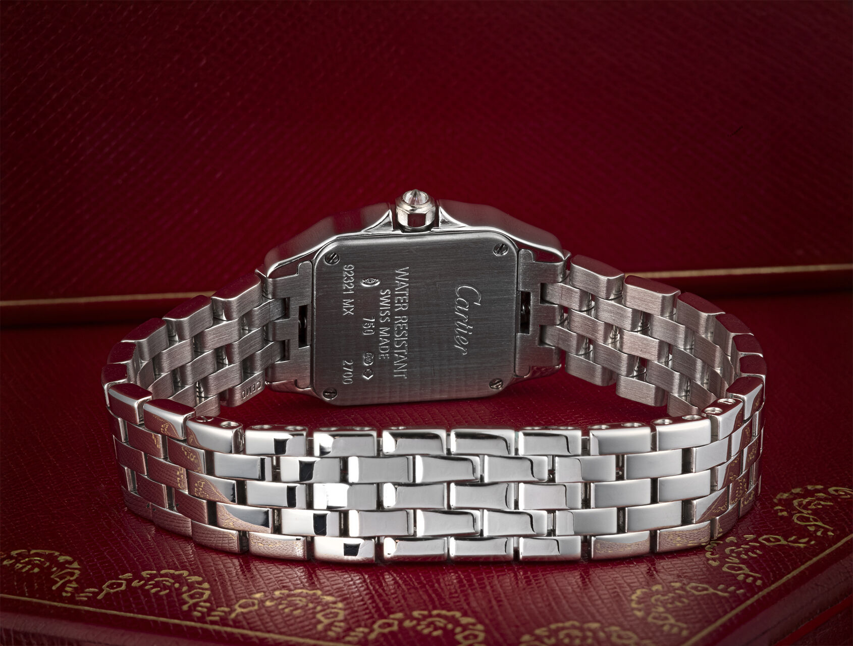 ref WF9003Y8 | White Gold - Diamond case | Cartier Santos Demoiselle