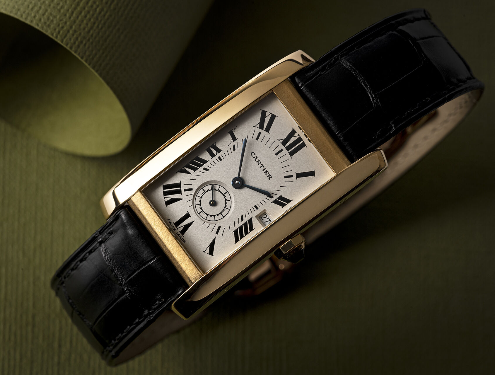 ref 8012905 | Vintage Cartier - 'Small Seconds' | Cartier Tank Américaine