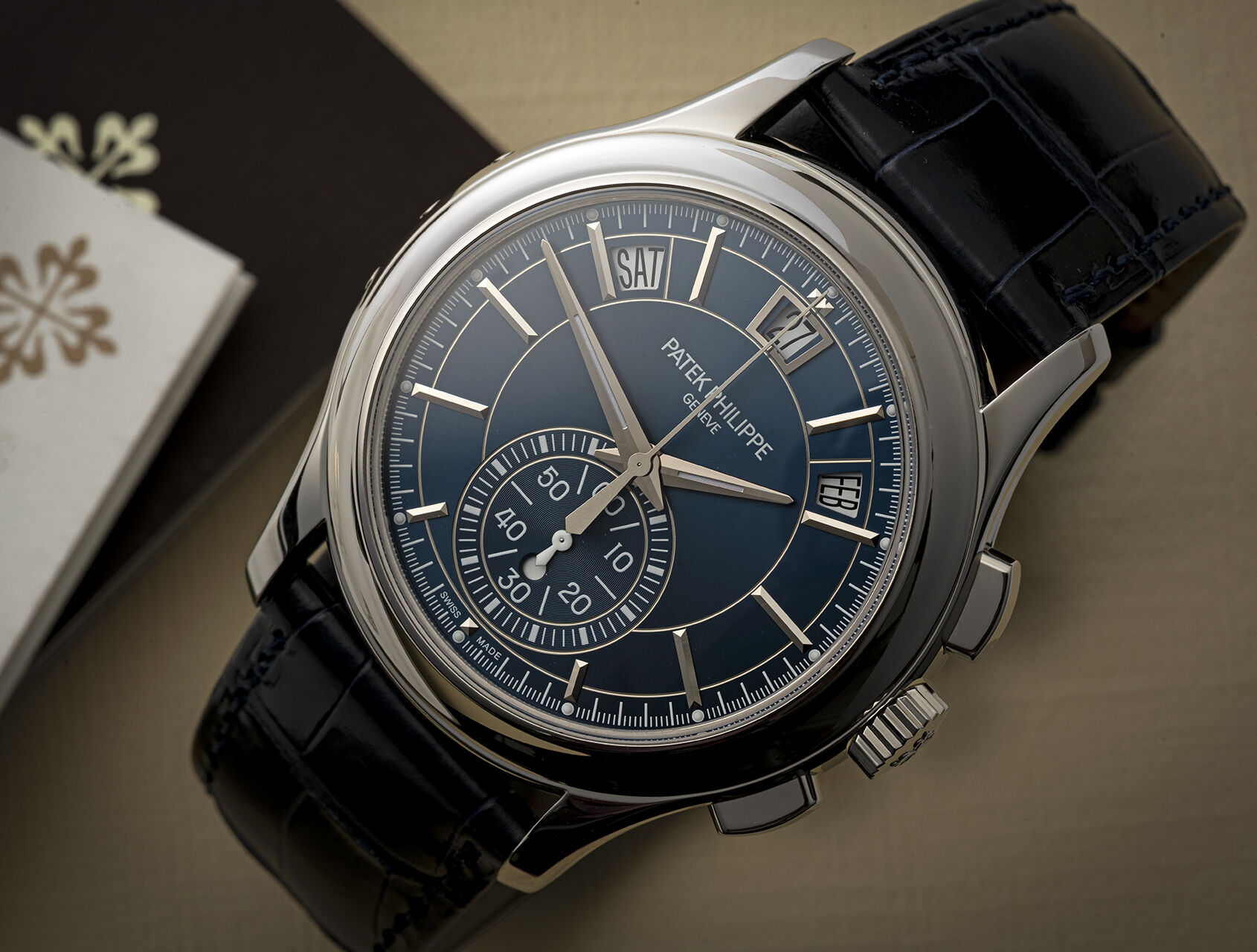 ref 5905P-001 | 5905P-001 - Blue Dial | Patek Philippe Flyback Chronograph Annual Calendar