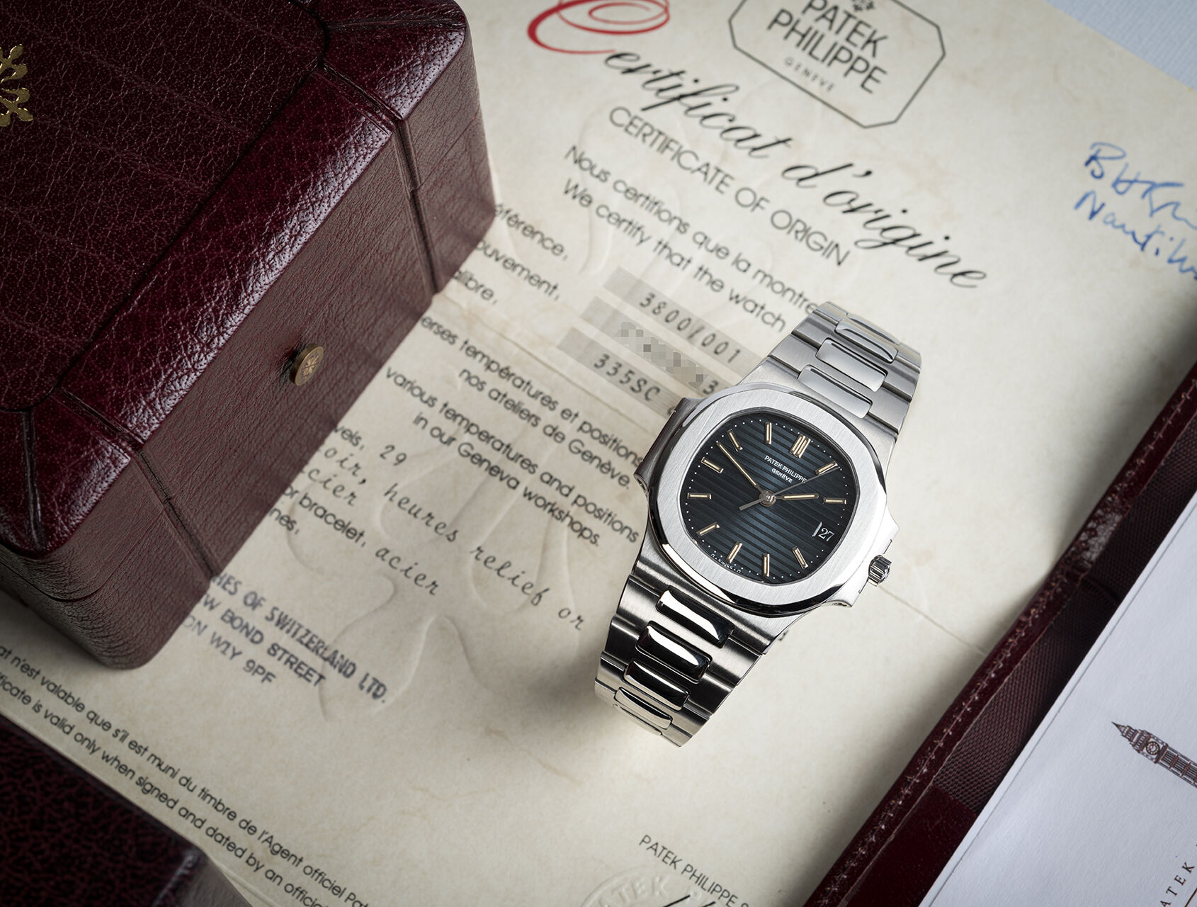 ref 3800/001 | 'Rare Full Set' | Patek Philippe Nautilus