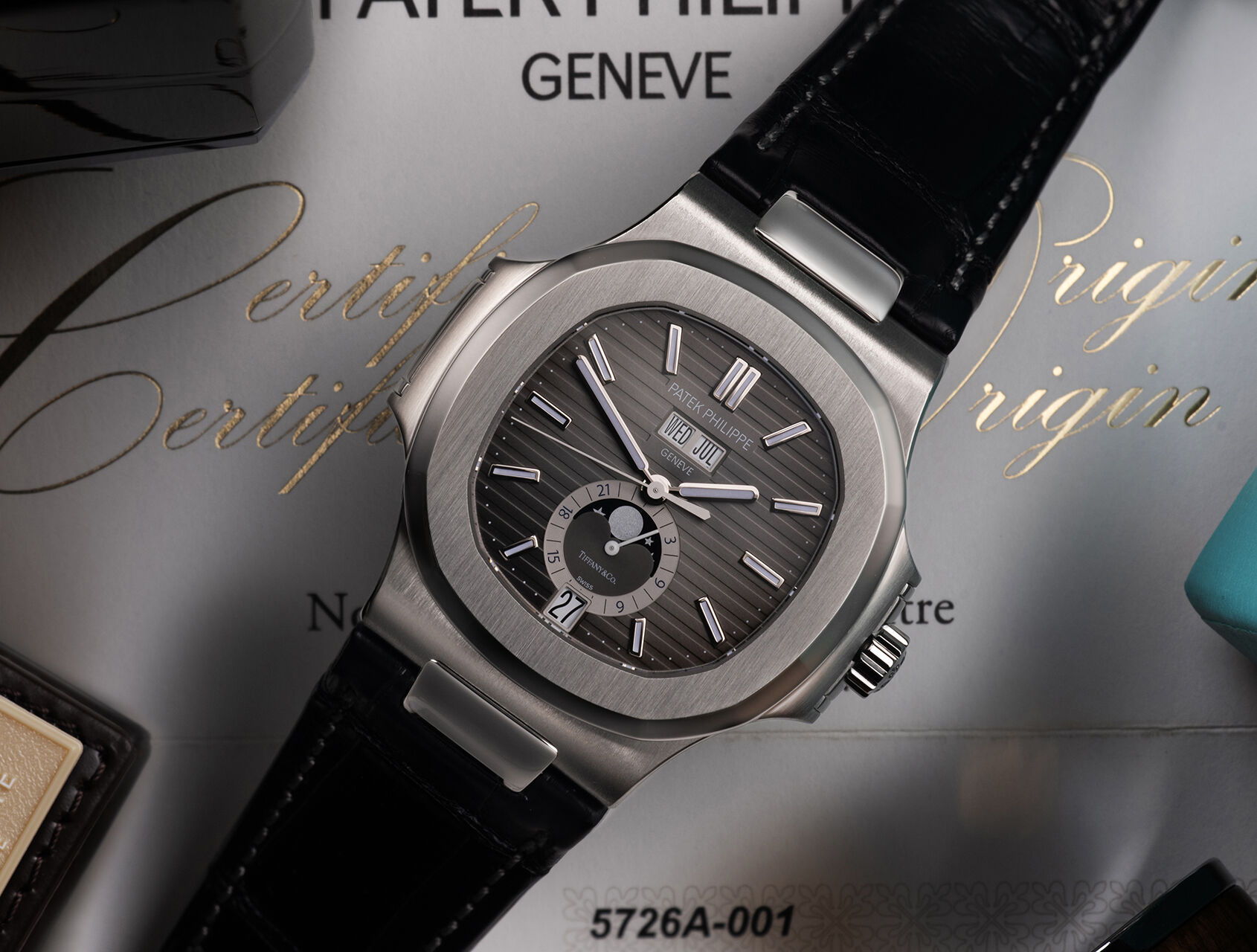 ref 5726A-001 | 5726A - Tiffany | Patek Philippe Nautilus Annual Calendar