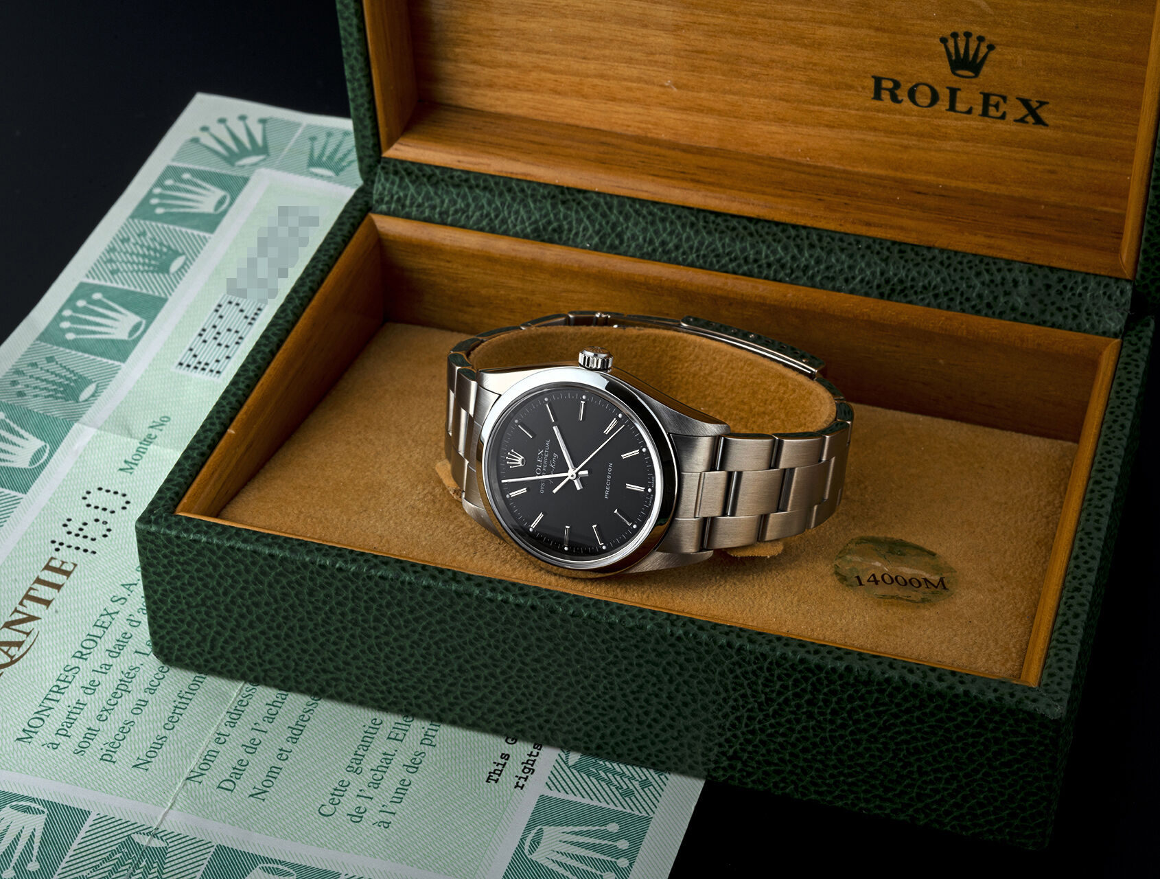 ref 14000M | 14000M - Box & Papers | Rolex Air-King