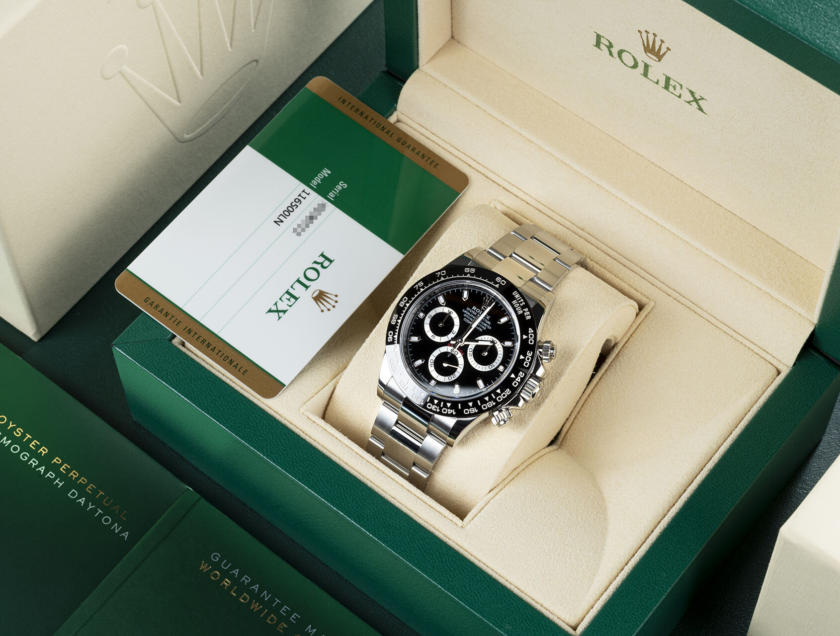 ref 116500LN | 116500LN - Cerachrom Bezel | Rolex Cosmograph Daytona