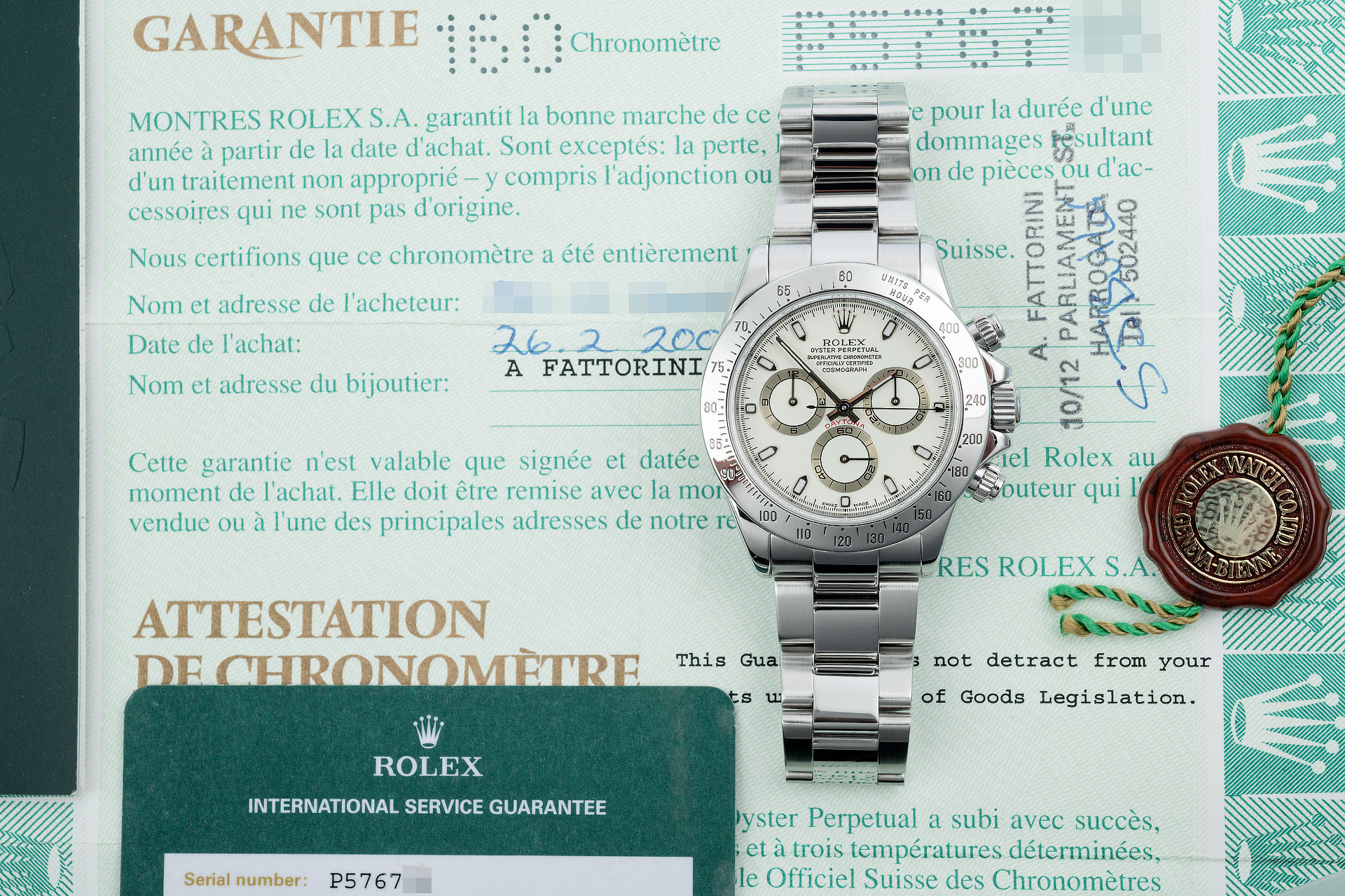 Rolex Cosmograph Daytona Watches Ref 1165 Rare P Series Cream Dial The Watch Club