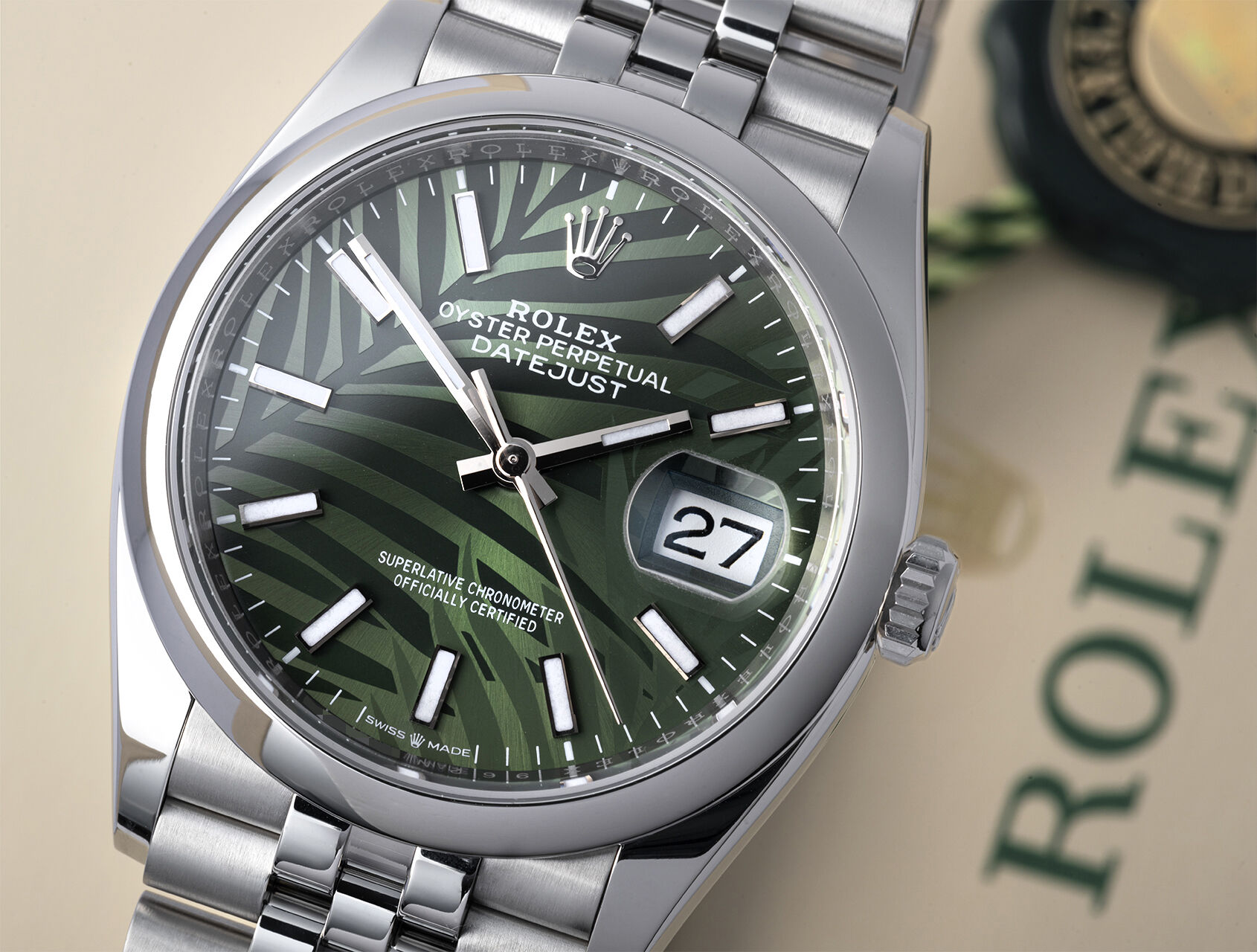 ref 126200 | 126200 - Mint Palm | Rolex Datejust 36