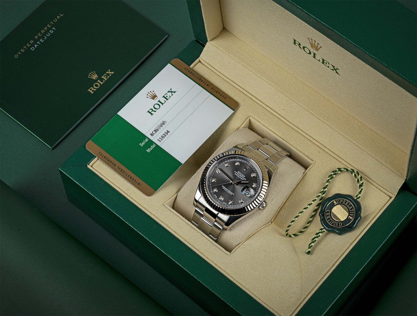 ref 116334 | 116334 - Rhodium | Rolex Datejust II