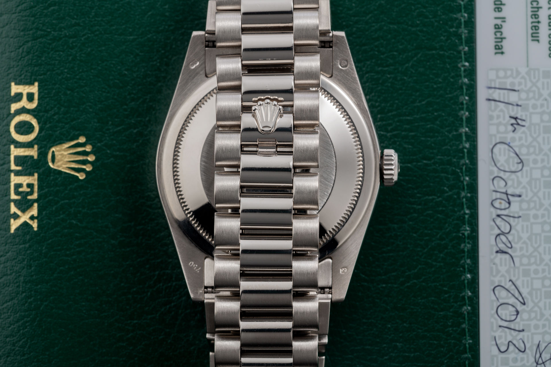 Rolex Day-Date Watches | ref 118339 | White Gold - 'Meteorite Diamond ...