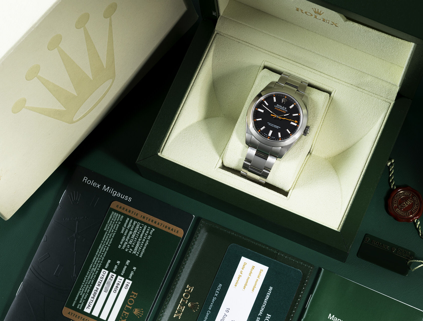 ref 116400 | 116400 - Slate Grey  | Rolex Milgauss