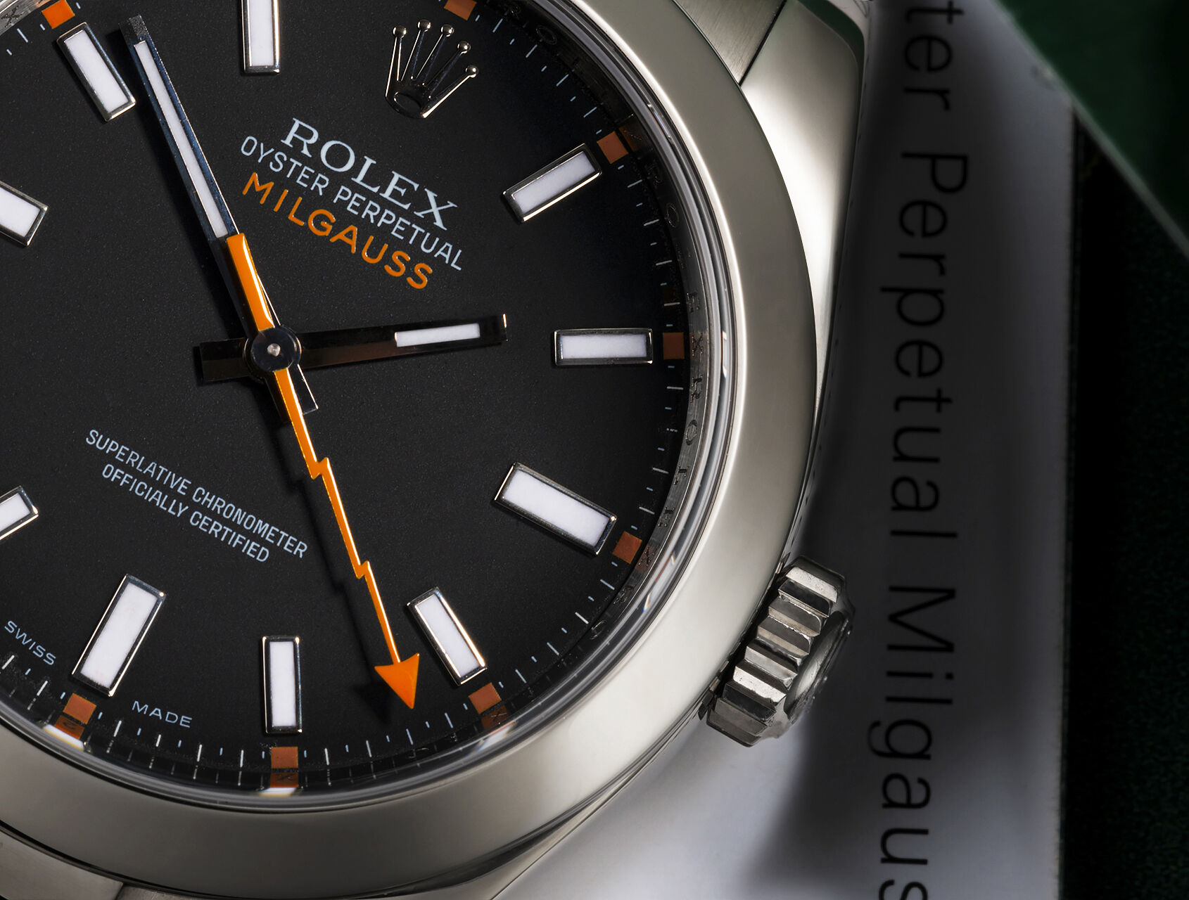 ref 116400 | 116400 - Slate Grey  | Rolex Milgauss