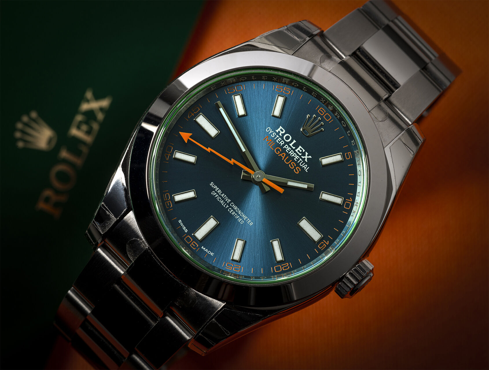 ref 116400GV | 116400GV - Stickered | Rolex Milgauss