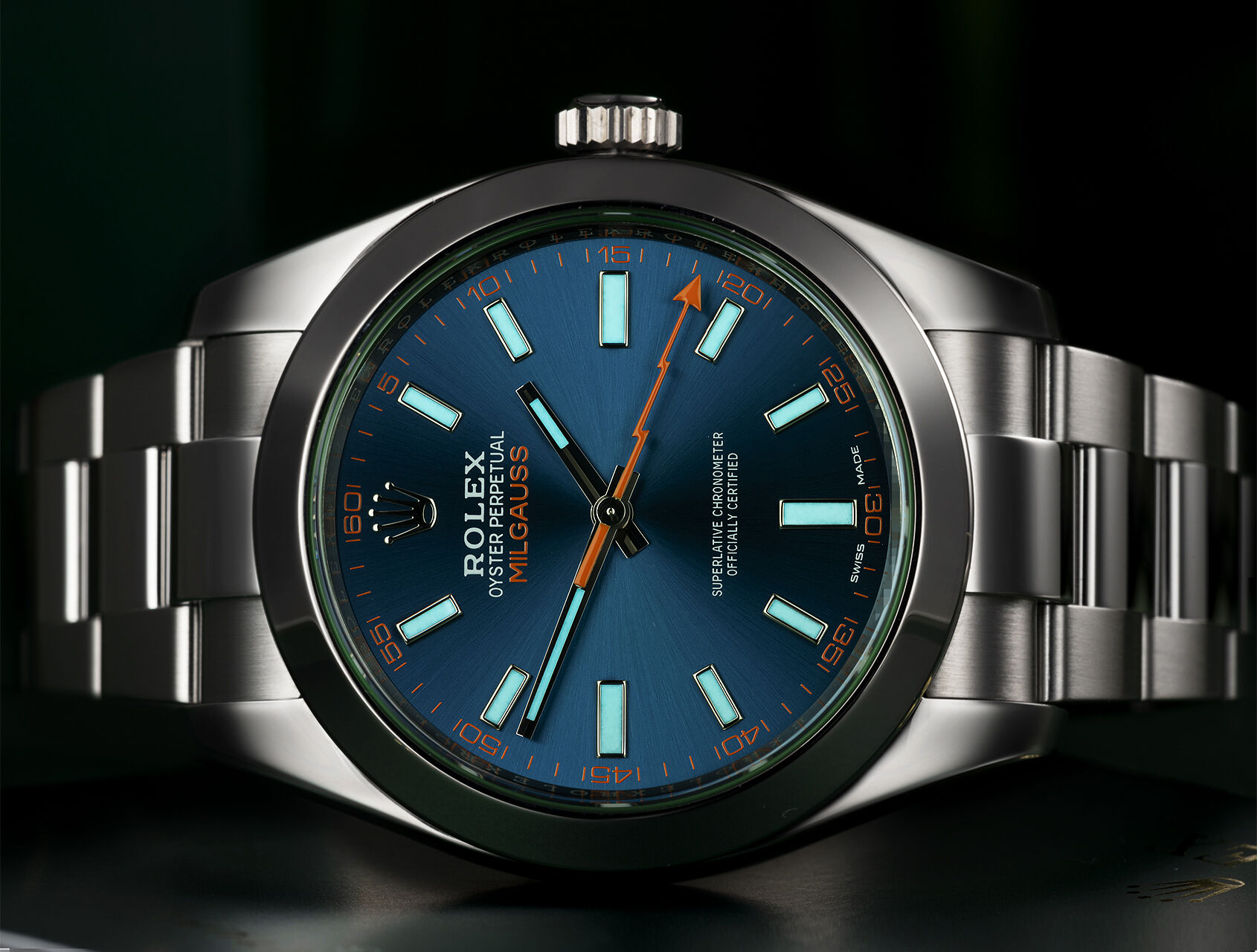 ref 116400GV | 116400GV - Box & Papers | Rolex Milgauss