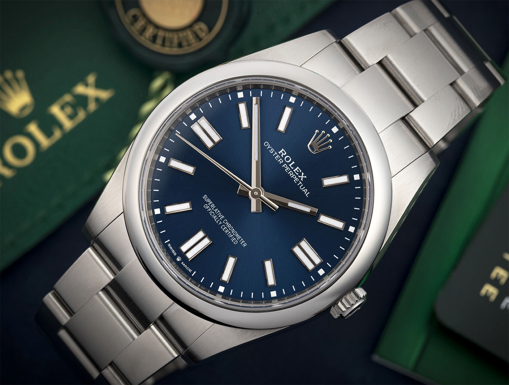 ref 124300 | 124300 - Bright Blue | Rolex Oyster Perpetual