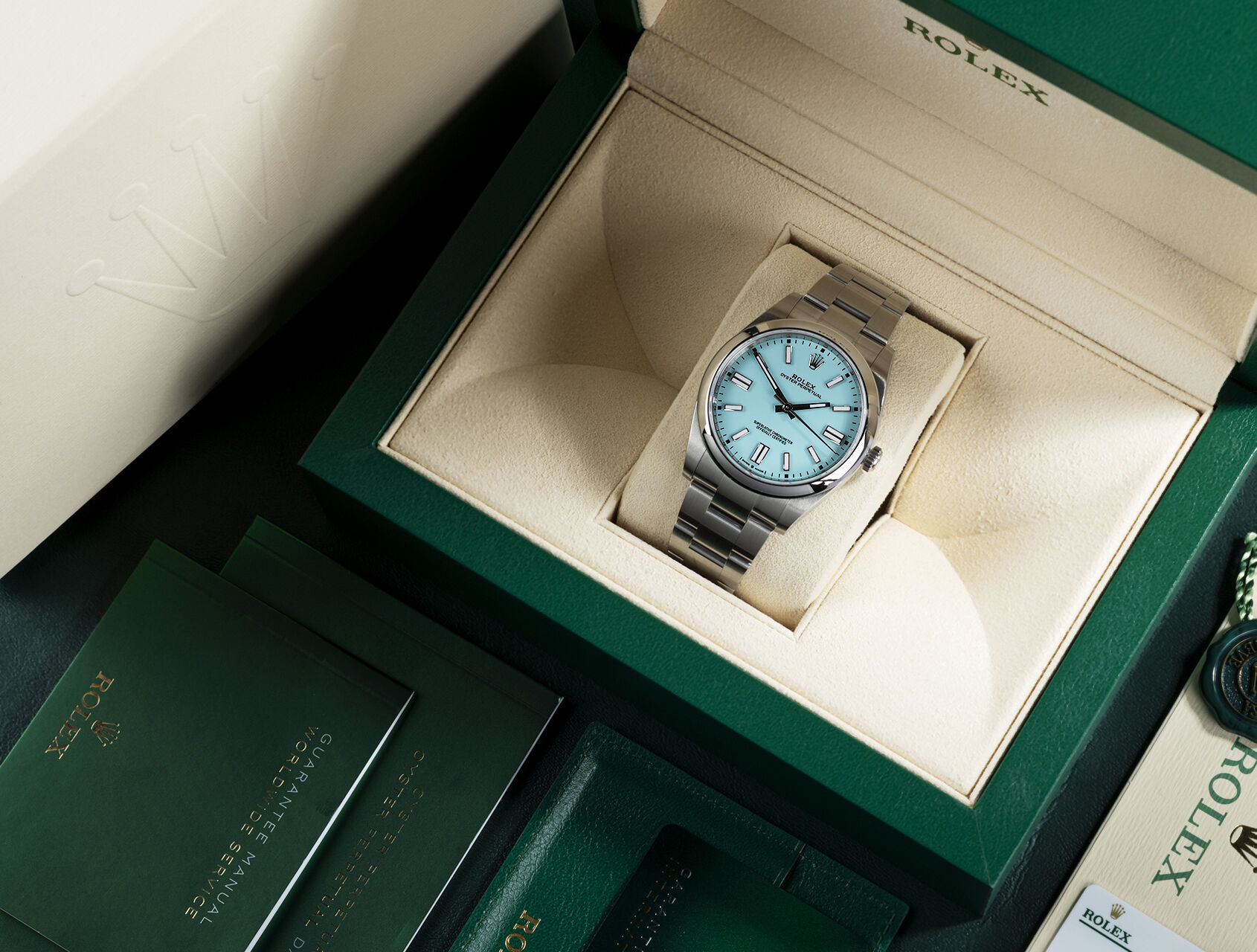 ref 124300 | 124300 - Box & Certificate | Rolex Oyster Perpetual