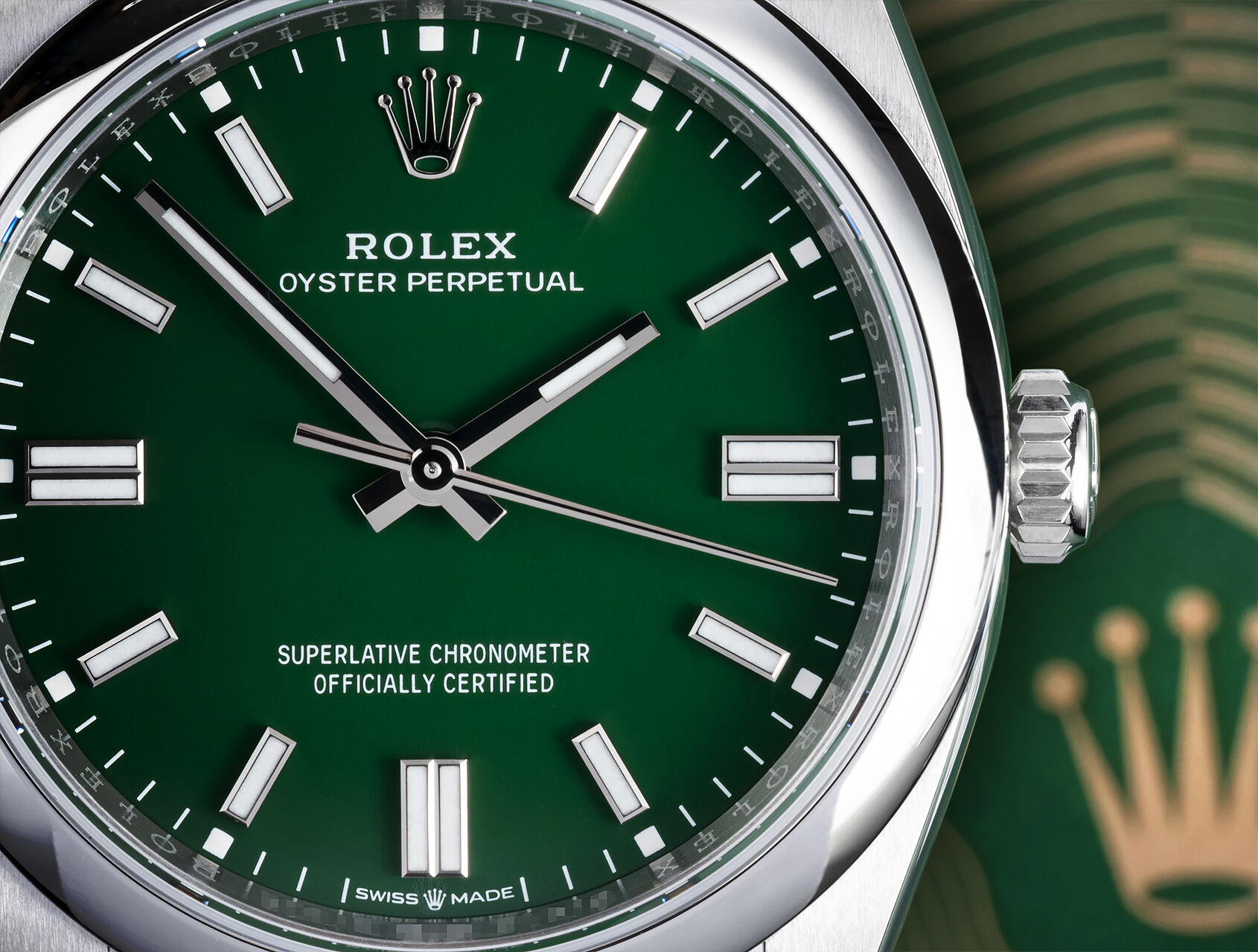 ref 126000 | 126000 - Green Lacquer | Rolex Oyster Perpetual