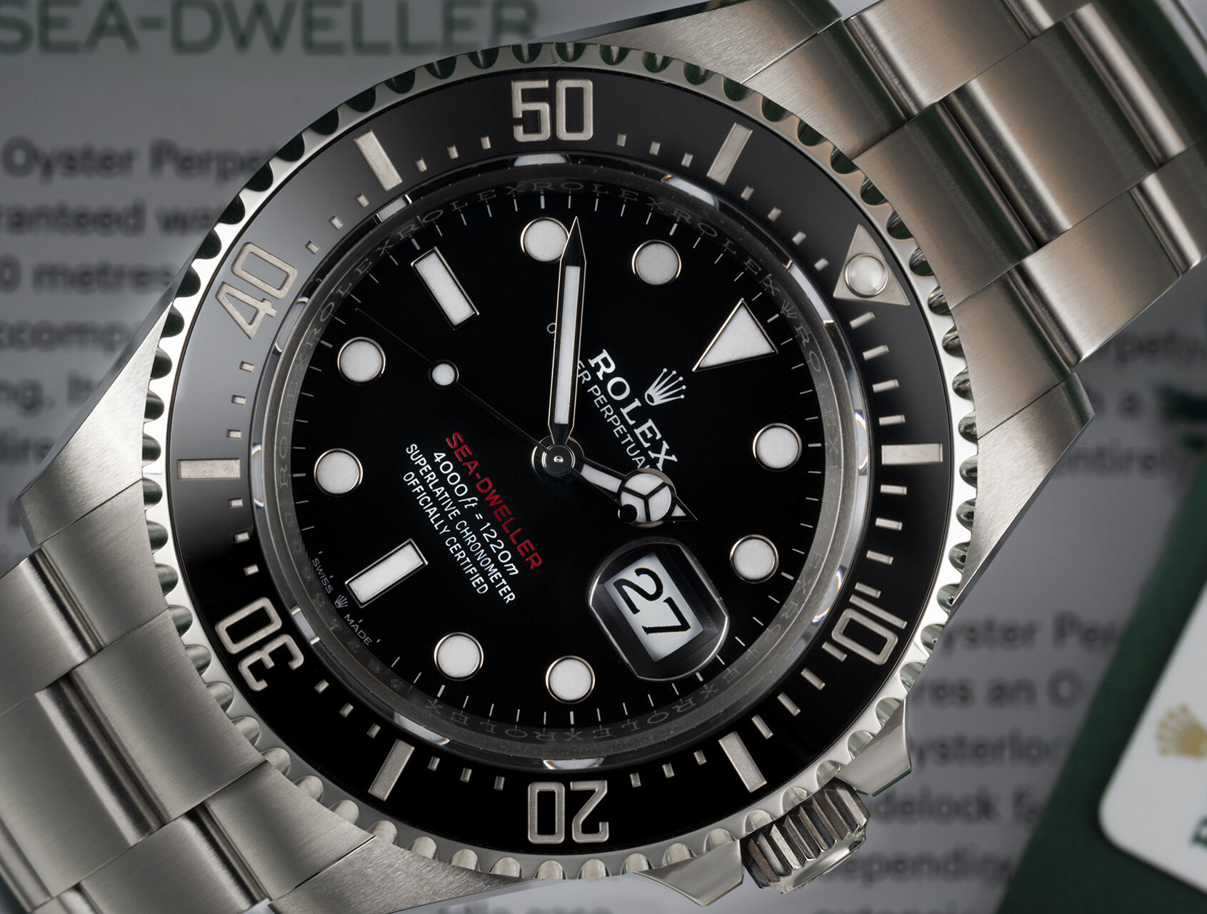 ref 126600 | 126600 - Red Writing | Rolex Sea-Dweller