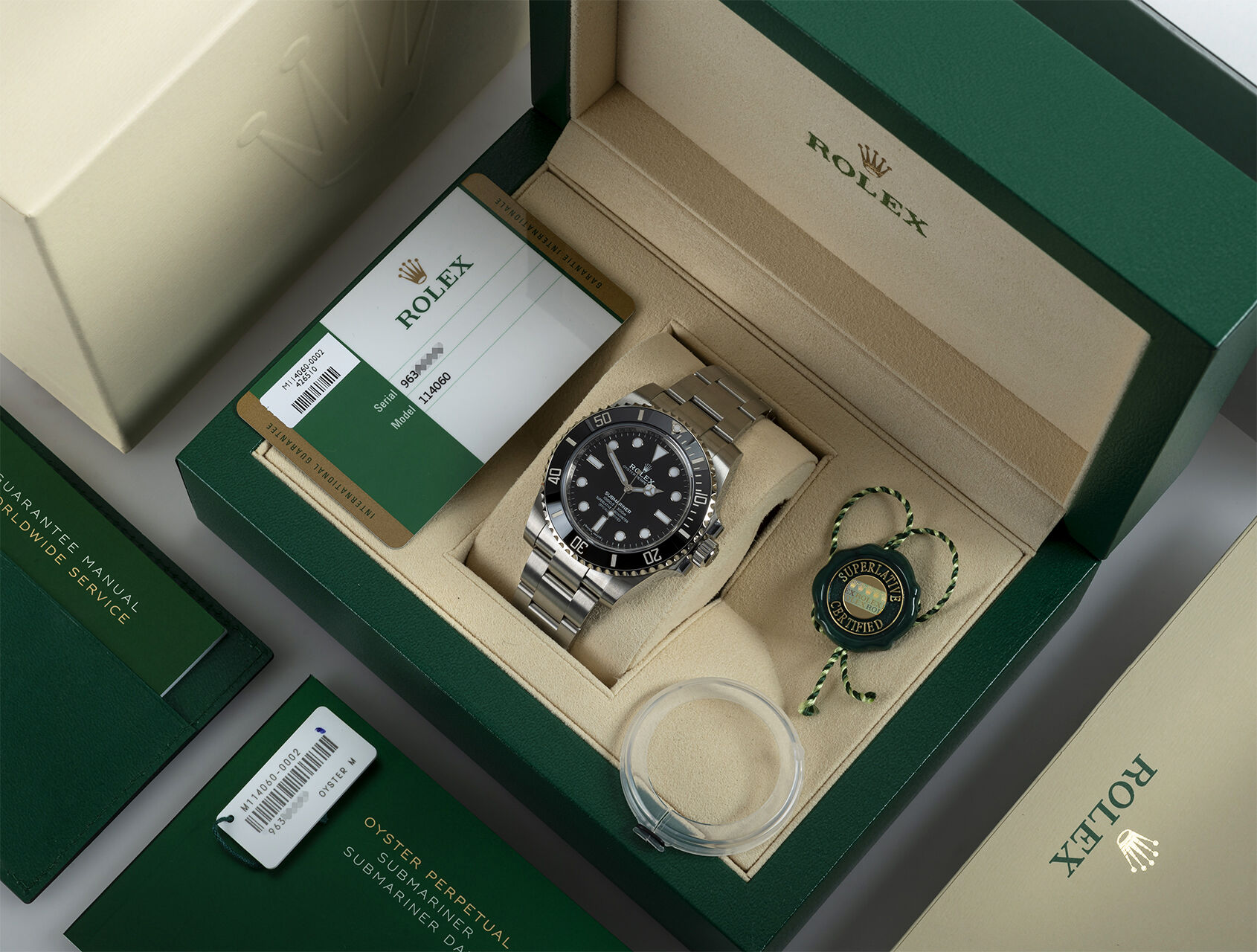 ref 114060 | 114060 - Box & Certificate | Rolex Submariner 