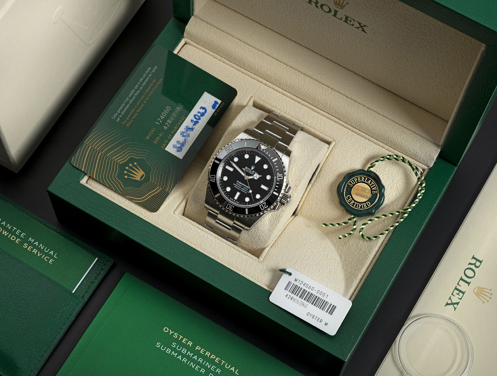 ref 124060 | 124060 - Under Rolex Warranty | Rolex Submariner 