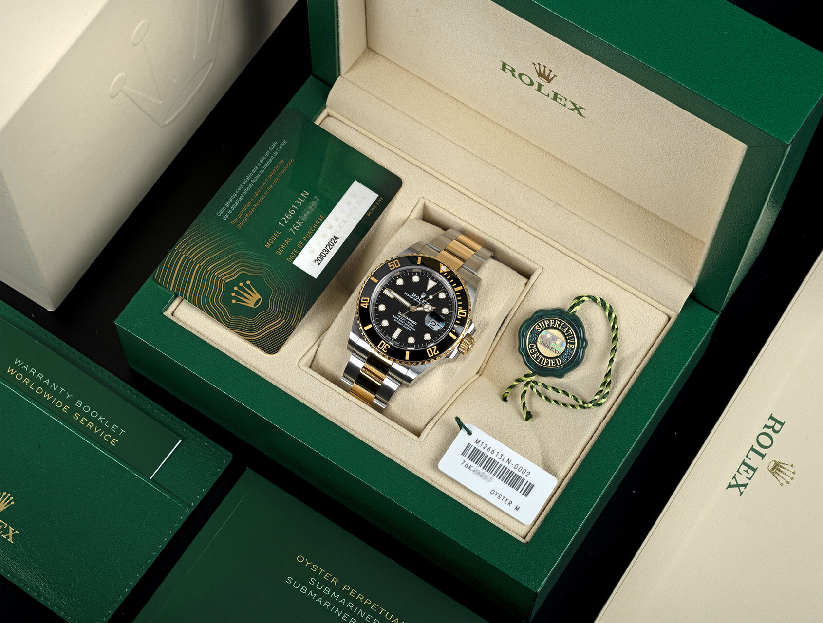 ref 126613LN | 126613LN - Box & Certificate | Rolex Submariner Date