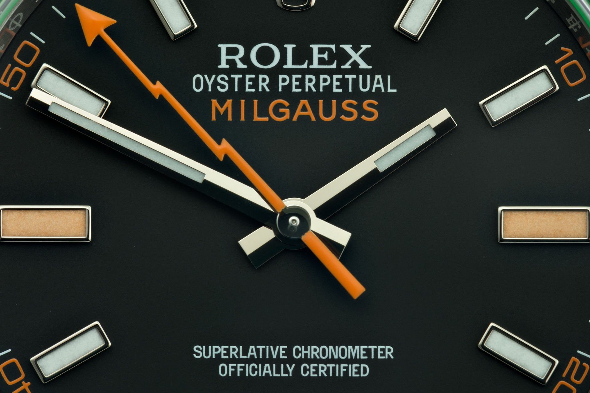 ref 116400GV | 'Green Glass' 5 Year Warranty | Rolex Milgauss