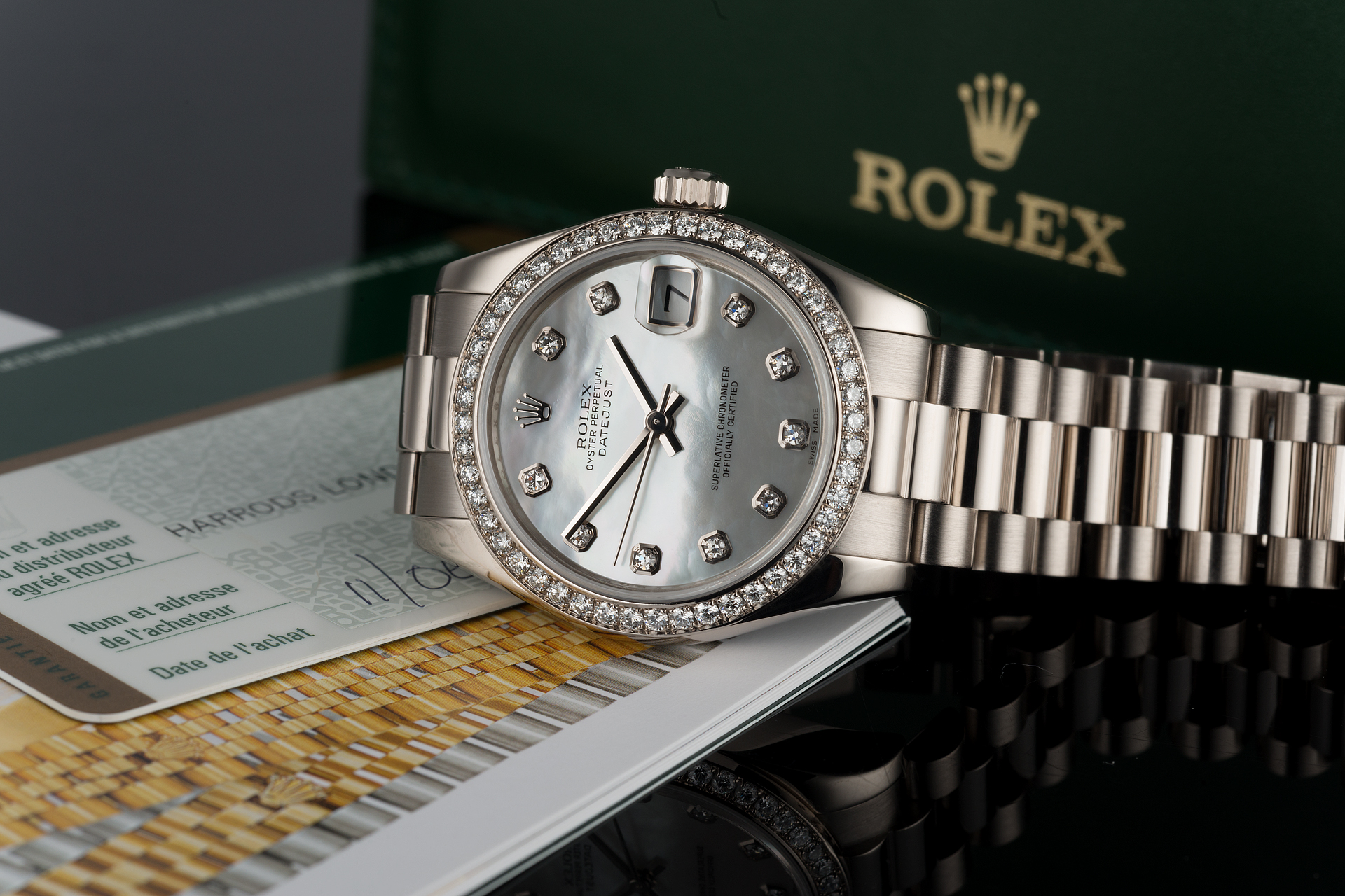 Rolex Datejust 31 White Gold Watch
