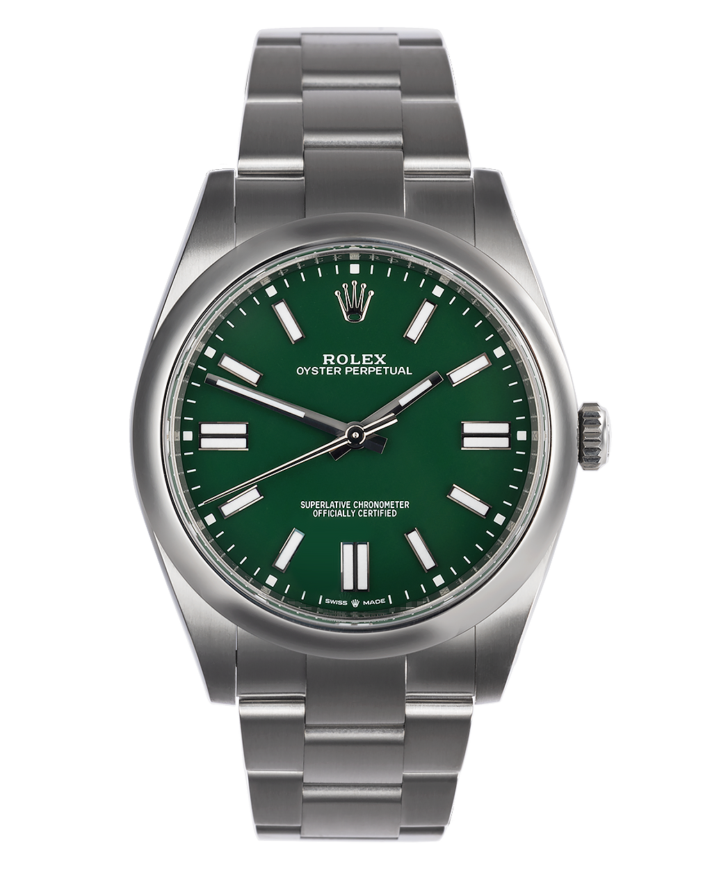 Rolex Oyster Perpetual Watches | ref 124300 | 124300 - Green Lacquer ...