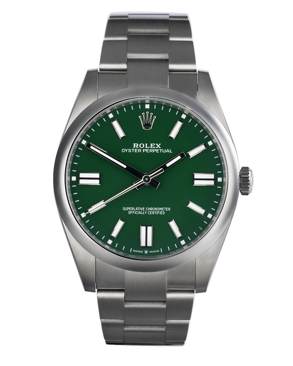 Rolex Oyster Perpetual Watches | ref 124300 | 124300 - Green Lacquer ...