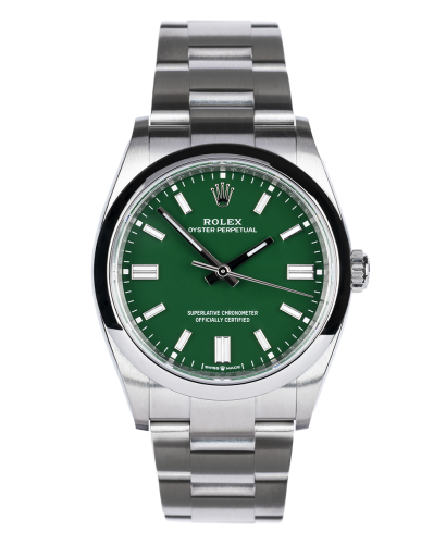 ref 126000 | 126000 - Green Lacquer | Rolex Oyster Perpetual