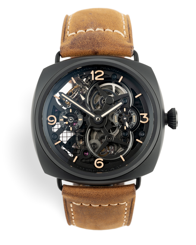 Panerai Radiomir Watches Ref Pam Skeleton Tourbillon Gmt The Watch Club