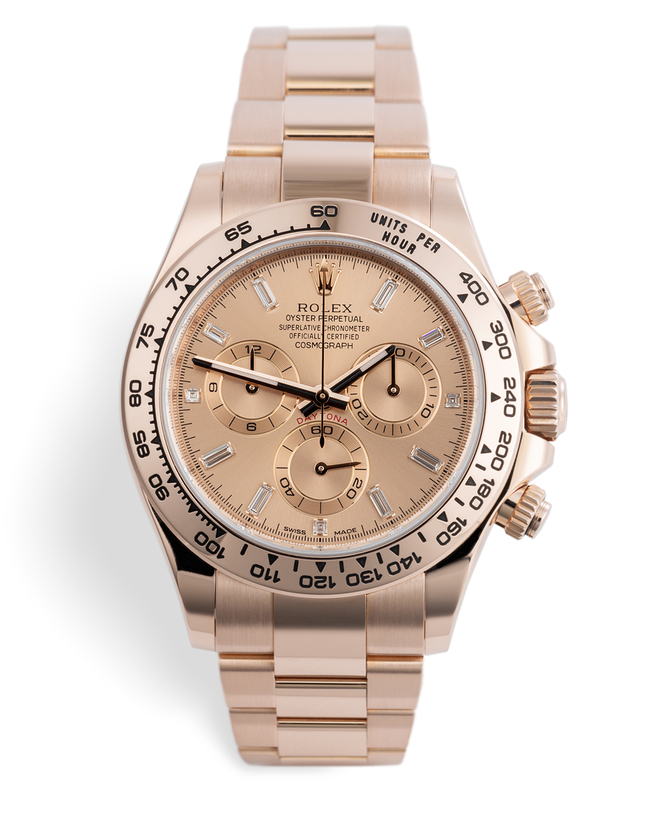 Rolex Cosmograph Daytona Watches | ref 116505 | 'Baguette Diamond Dial ...