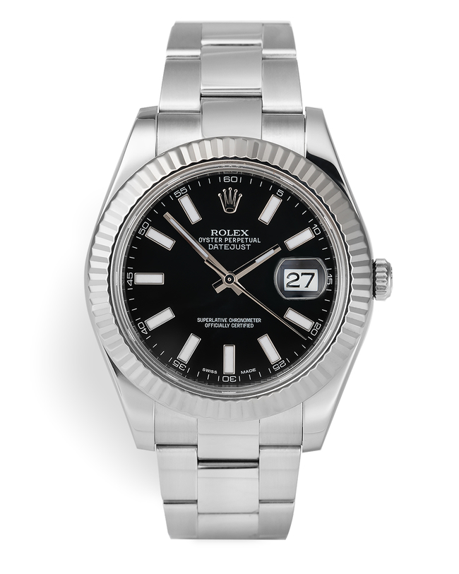 Rolex Datejust II Watches | ref 116334 | White Gold Bezel 'Full Set ...