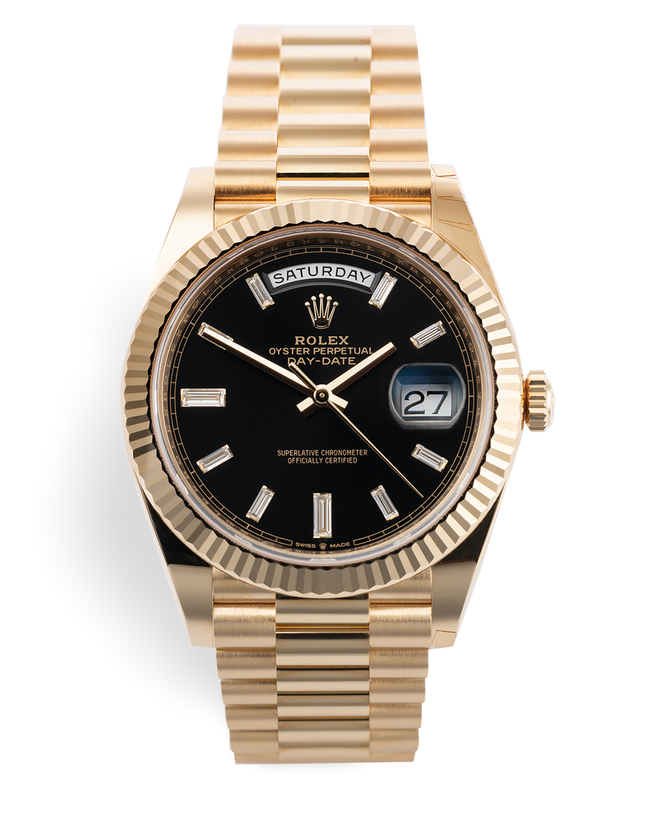 Rolex Day-Date Watches | ref 228238 | 'Unworn' Baguette Dial | The ...