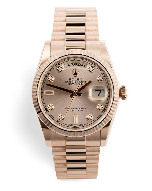 Rolex Day-Date Watches | ref 118235 | Rose Gold 'Diamond Dial' | The ...