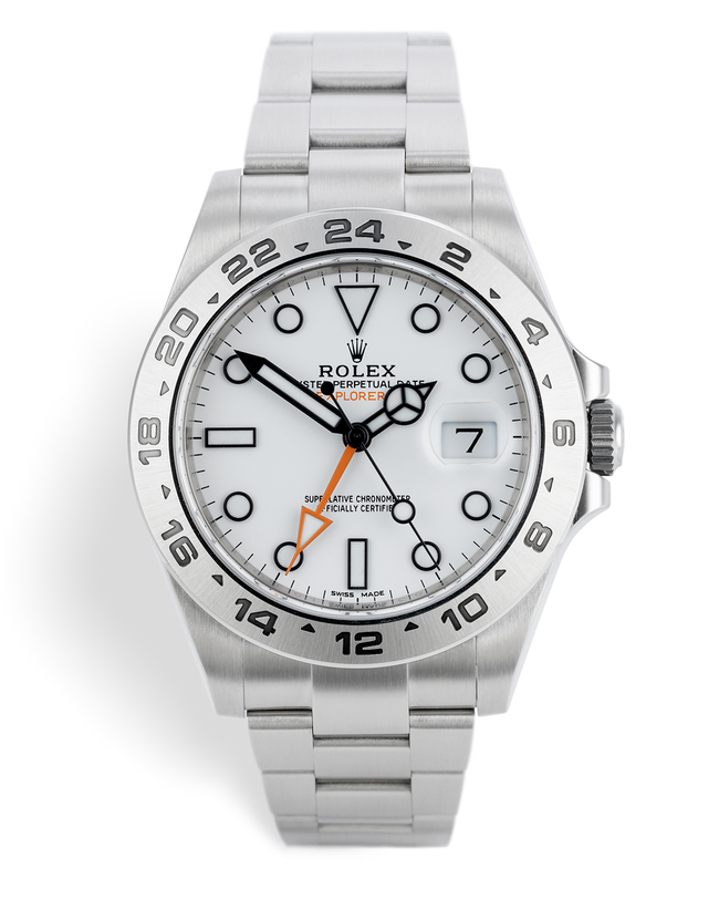 Rolex Explorer II Watches ref 216570 Rolex Warranty to 2024 Set' The Watch Club